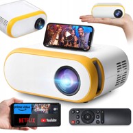 DEXXER Prijenosni WiFi LED projektor HDMI USB AV i zvučnik 100"